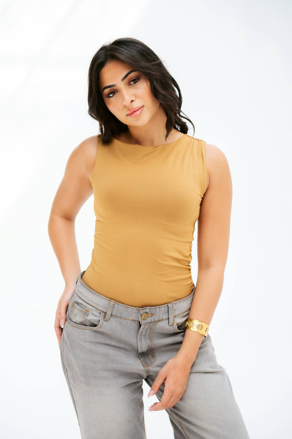 Nerina Draped Shoulder Top