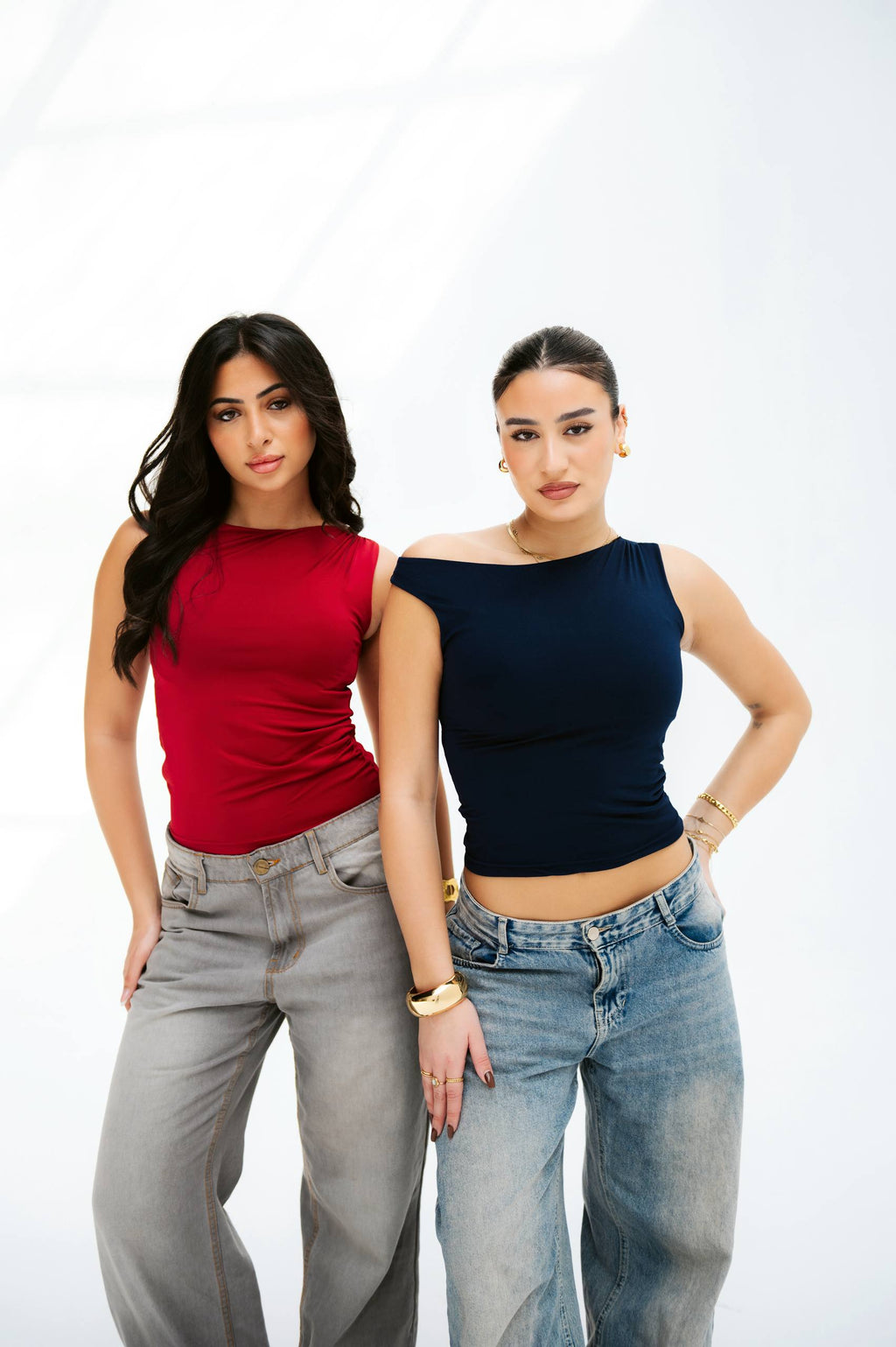 Nerina Draped Shoulder Top