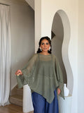 Aria Mesh Cape Top