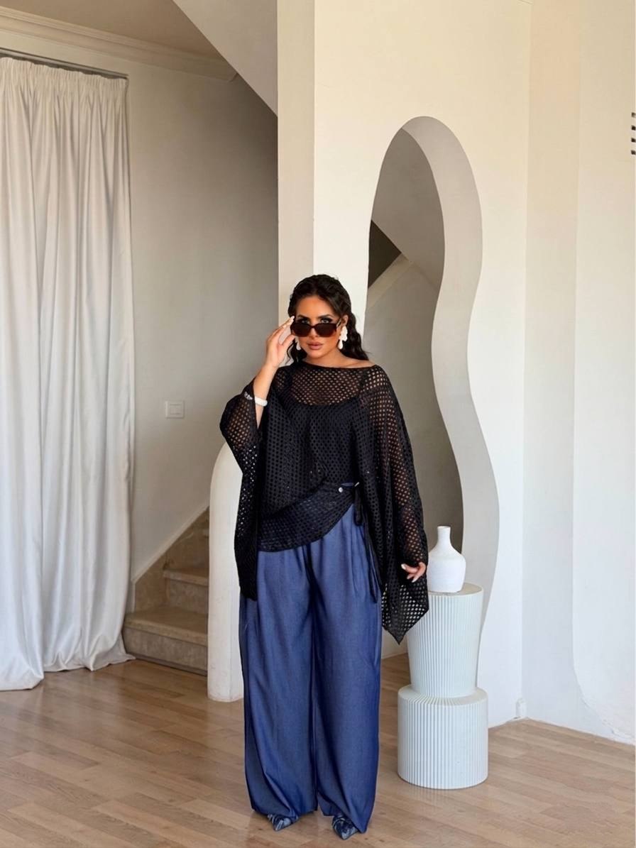 Aria Mesh Cape Top