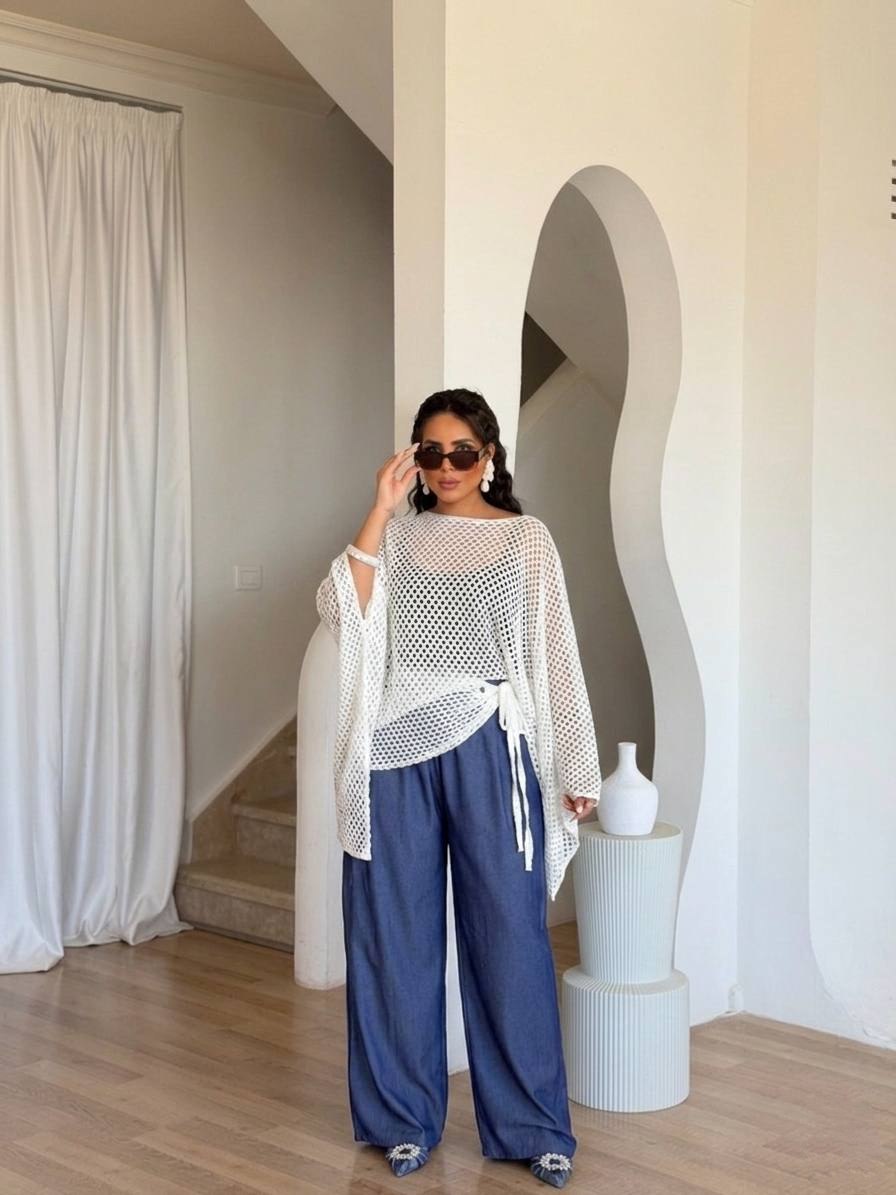 Aria Mesh Cape Top