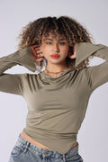 Elara Cowl Top