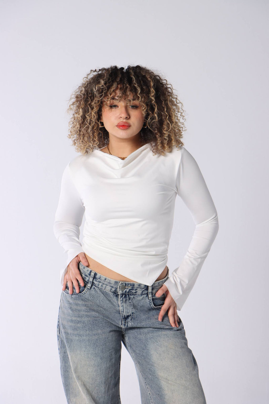 Elara Cowl Top