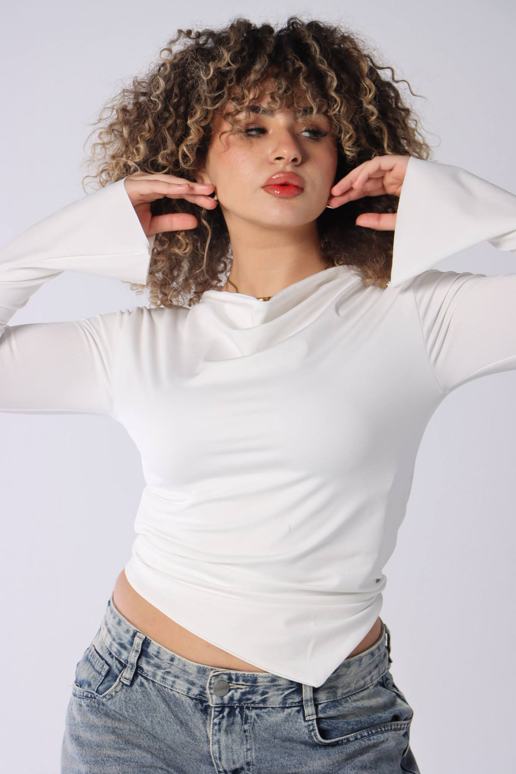 Elara Cowl Top
