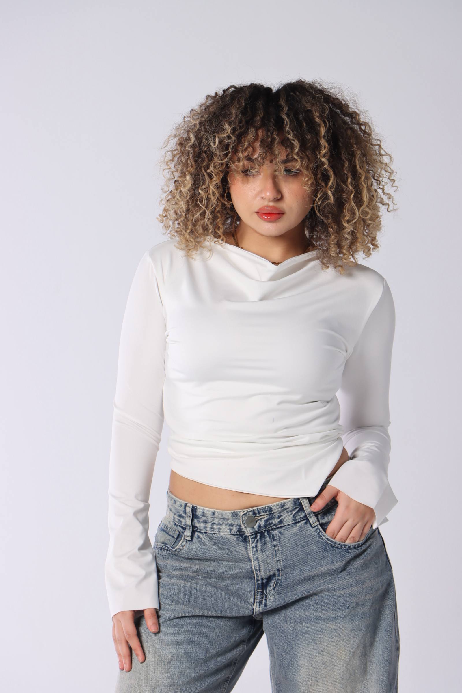 Elara Cowl Top