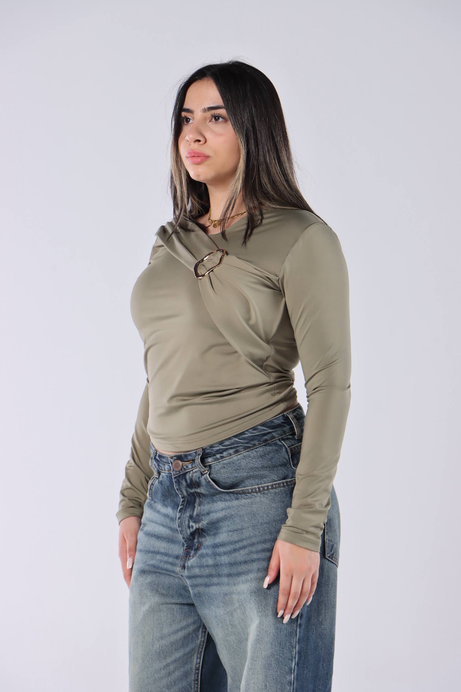 Liora Ring Drape Top
