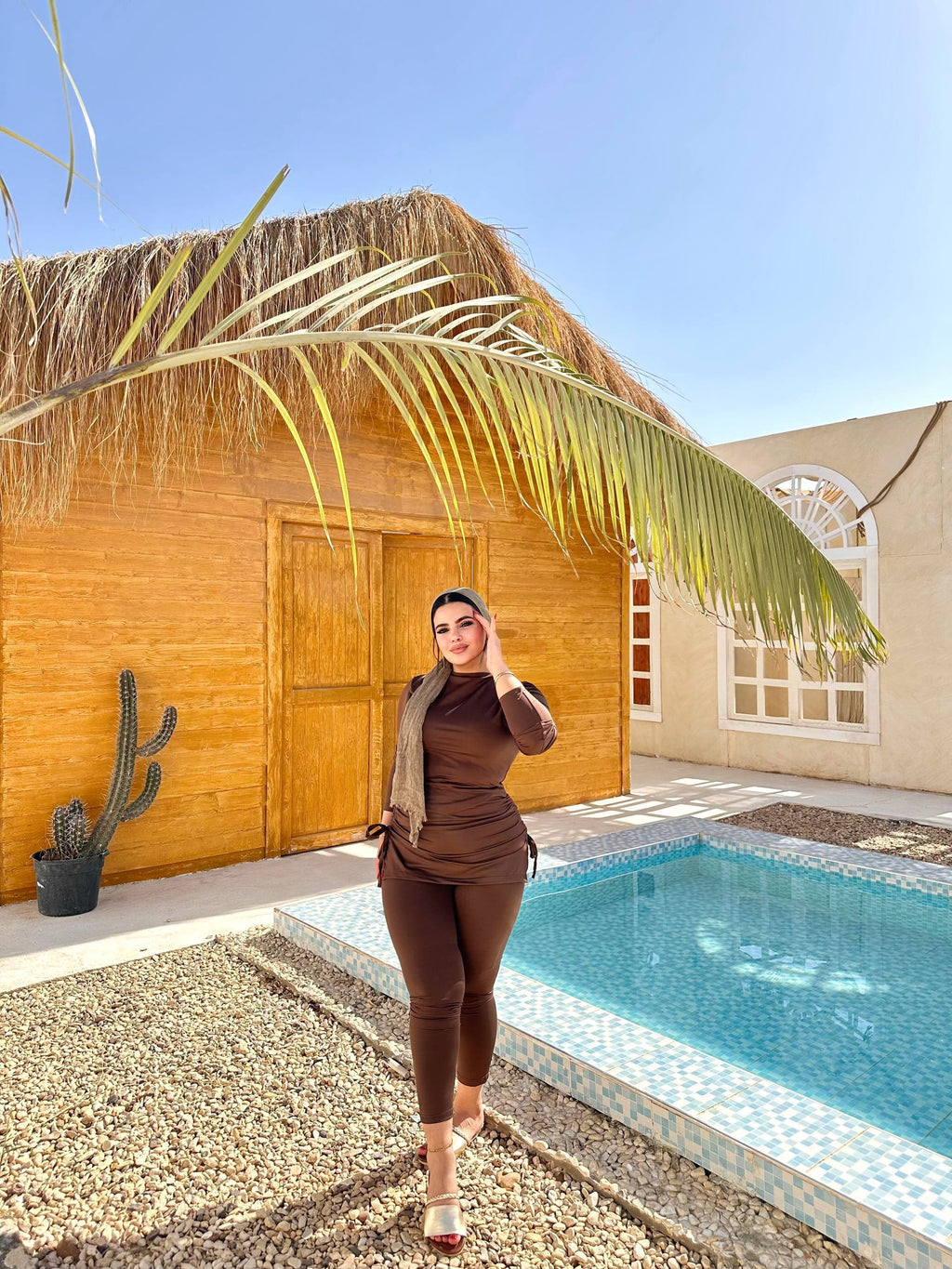 Maris Ruched Modest Swim Set