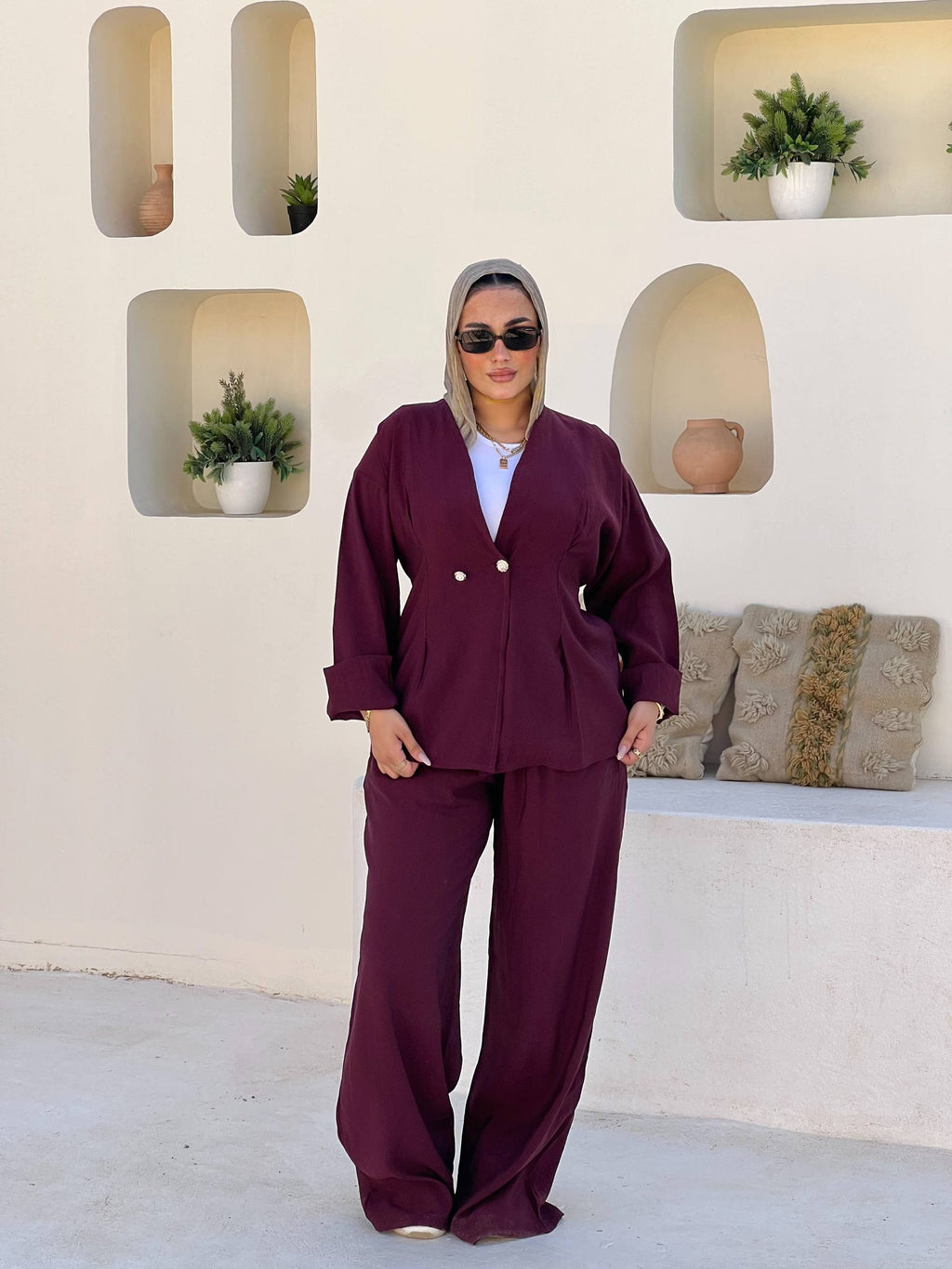 Elara Tailored Set